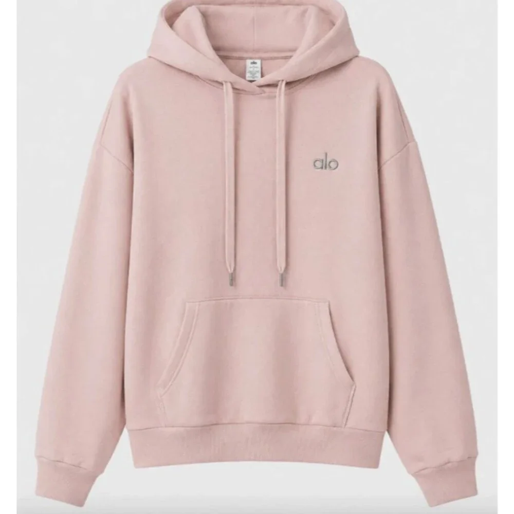 Alo Pink Yoga Accolade Hoodie Ballet Pink